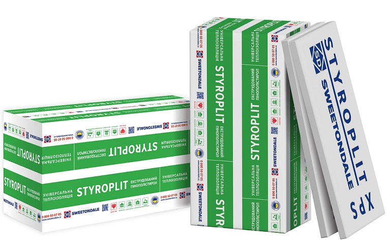 Екструзійний пінополістирол SWEETONDALE STYROPLIT 1180x580x50мм